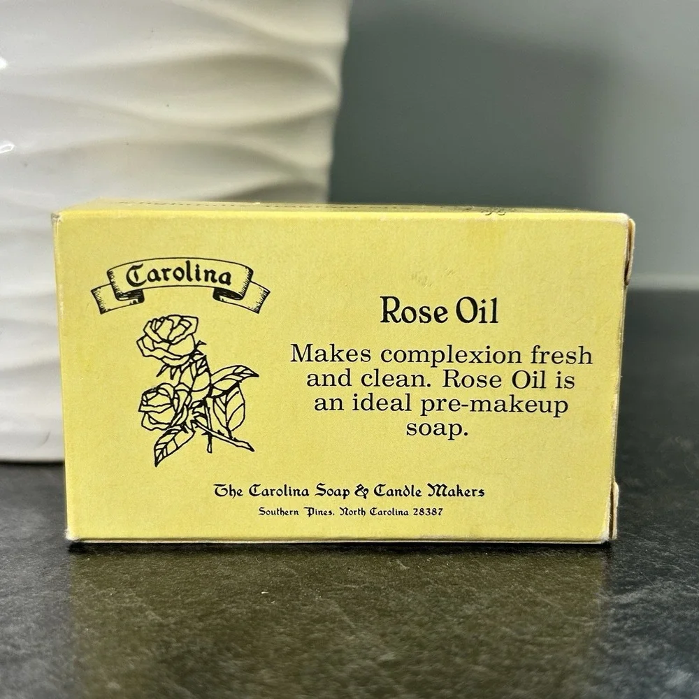 Vintage Carolina Rose‎ Oil Complexion Bar Soap 3.3 oz FULL Size